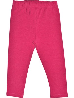 Organickid Basic Kız Çocuk Uzun Fuşya Pembe Tayt
