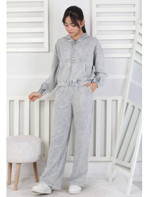 6-9 Yaş Arası Yıkamalı Kız Çocuk Takım