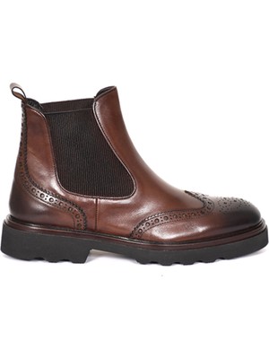 Tuna Hakiki Deri Eva Taban Chelsea Model Erkek Bot - E3961