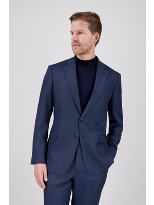 Paco Romano Erkek Regular Fit Mono Yaka Koyu Lacivert Takım Elbise