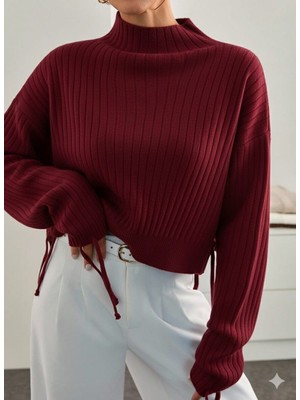 İstemil Tekstil Triko krop Kazak