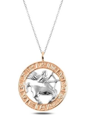 Costurera ​925 Ayar Gümüş Rose Yay Burcu Kadın Gümüş Kolye