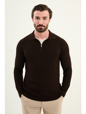 MCR Triko Polo Fermuarlı Yaka