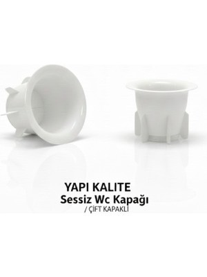 Yapı Kalite Sessiz Wc Matik Tuvalet Delik Kapağı Koku Önleyici Çift Kapaklı