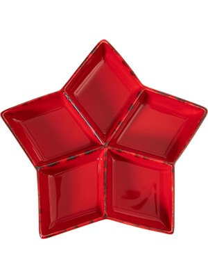 Mudo Home STAR BÖLMELİ SUNUM TABAĞI 27CM