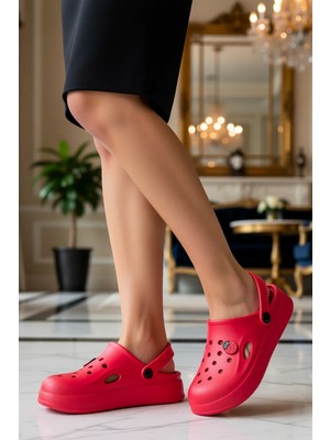 Benerly Kadın Düz Taban Önü Kapalı Sandalet Düz Desen Poliüretan Fonksiyonel Dayanıklı Modern