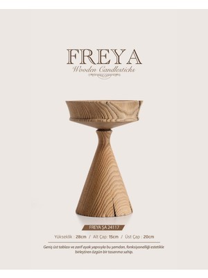 Ahşap Şamdan Freya ŞA-24117