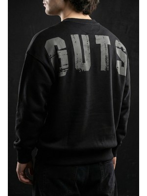 Liber Guts - %100 Pamuk Premium Siyah Sweatshirt