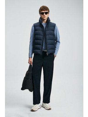 Lufian Erkek Peter Kaz Tüyü Yelek 112130028 Lacivert