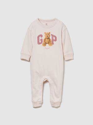 Gap Bebek Açık Pembe Vintagesoft Brannan Bear Logo Tek Parça
