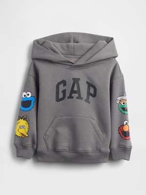 Gap Erkek Bebek Gri Vintagesoft Sesame Street Logo Sweatshirt