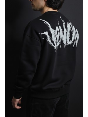 Liber Venom - %100 Pamuk Premium Siyah Sweatshirt