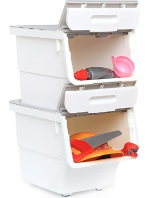 Motek Çok Amaçlı Tekerlekli Organizer 12 Lt Tek Modül (3 Adet)