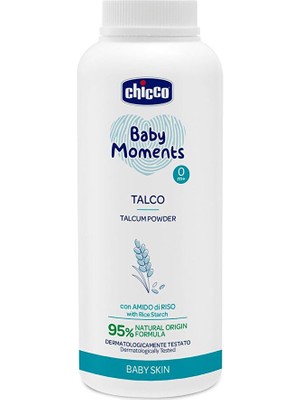 Chicco Baby Moments Doğal Talk Pudra 150 gr (2 Adet) Dermatolojik Test Edilmiş Emici Etki