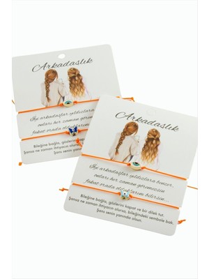 Marsilyan Kalp Ip Bileklik 2 Adet