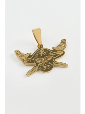 Kılıç Kuru Kafa Çelik Kolye Ucu 3 cm