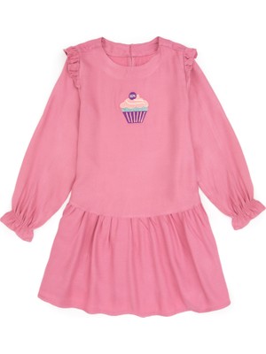 U.s. Polo Assn. Kız Çocuk Koyu Pembe Elbise (Dokuma) 50317630-VR167