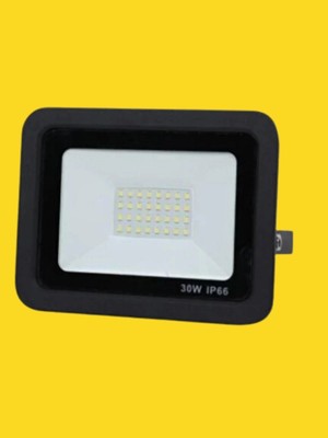 Powerr Led Aydınlatma 30 Watt Siyah Slim Kasa Sarı Amber IP65 LED Projektör