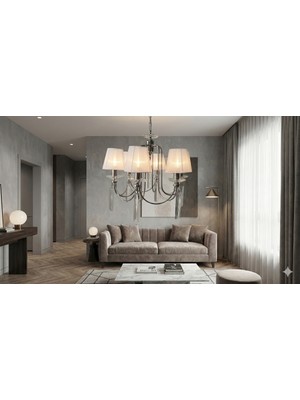 UltraNova 6'lı Kontes Krom Şapkalı, LED Ampuller Hediye, Tam Montajlı