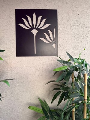 Doa Metal Çiçek Desenli Metal Tablo