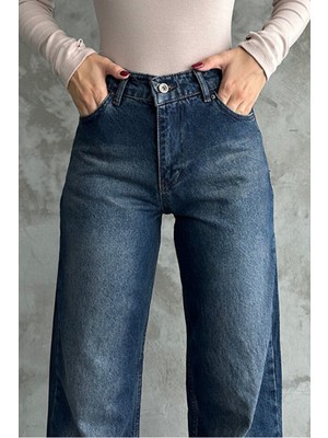 My Arja Kadın Yüksekbel %5 Likralı Wide Leg (Palazzo) Esnek Jeans (Yeni Sezon)