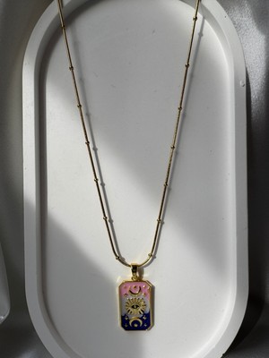 Çelik Takı Aether’in Gözü Tarot Kartı Çelik Kolye