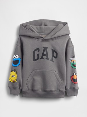 Gap Erkek Bebek Gri Vintagesoft Sesame Street Logo Sweatshirt