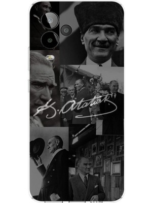 TechTree Gm 24 Pro Uyumlu Kemal Atatürk Imza Baskılı Silikon Kılıf