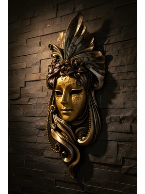 Dolce Kelebekli Kadın Duvar Mask32x15 cm.