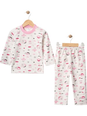Aspo Baby Kids Çocuk Pijama Takımı / Kız Çocuk Erkek Çocuk 1-3 Yaşv