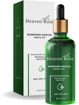Heaven Rose HR Biberiye Yağı Complexi Saç Dökülmesi ve Yıpranmış Saçlar Için Hızlı Saç Uzatan Saç Serumu