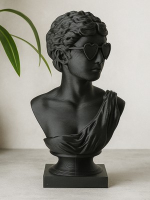 Linova Kalpli Gözlüklü Roma Sanatından Ilham Heykel Biblo Dekoratif Obje