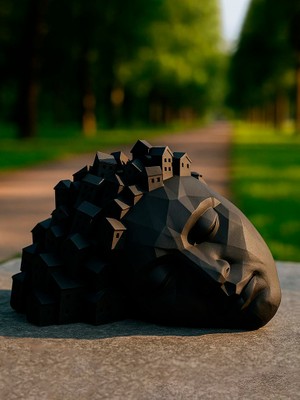 Linova Düşlerdeki Şehir Heykel Biblo Dekoratif Obje