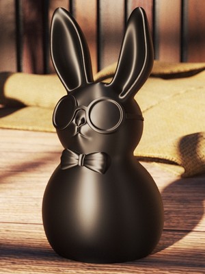 Linova Papyonlu Tavşan Heykel Biblo Dekoratif Obje