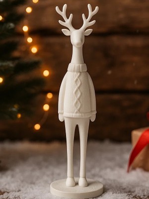 Linova Kazaklı Geyik Heykel Biblo Dekoratif Obje