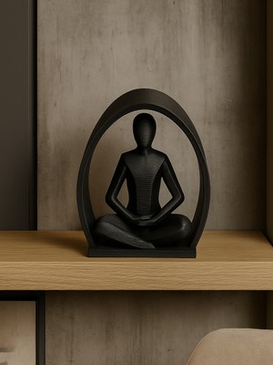 Linova Zen Sessizlik Heykel Biblo Dekoratif Obje
