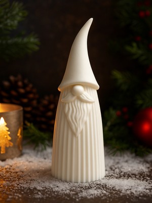 Linova Iskandinav Beyaz Kar Cücesi Heykel Biblo Dekoratif Obje