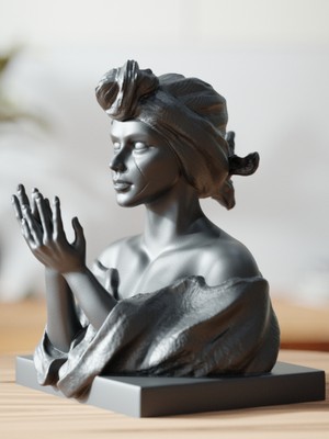 Linova Dua Eden Kadın Heykel Biblo Dekoratif Obje