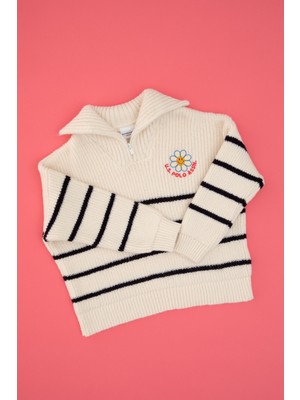 U.S. Polo Assn. Kız Çocuk Krem Kazak 50316289-VR071