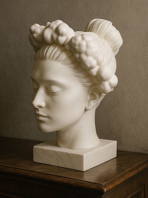 Linova Düşüncelerden Oluşan Bulutlar Heykel Biblo Dekoratif Obje