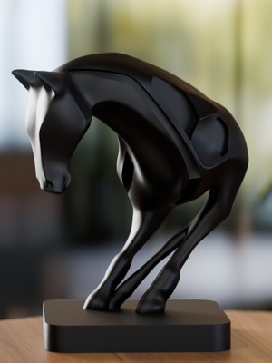 Linova Soyut At Heykel Biblo Dekoratif Obje