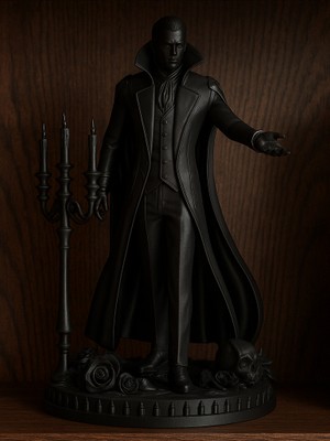 Linova Drakula Heykel Biblo Dekoratif Obje