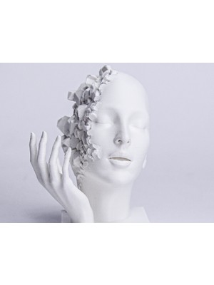 Linova Parçalanmış Huzur Heykel Biblo Dekoratif Obje