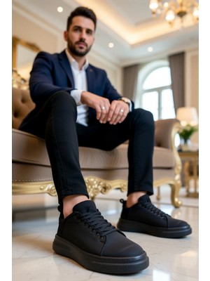 Benerly Erkek Düşük Taban Bağcıklı Kumaş Sneaker Fonksiyonel Dayanıklı Kaliteli Konforlu Estetik Şık