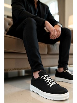 Benerly Erkek Bağcıklı Düşük Taban Spor Ayakkabı Yuvarlak Burun Keten Fonksiyonel Dayanıklı Şık