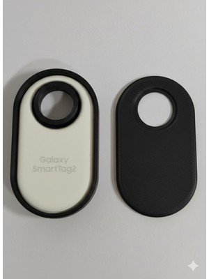 Kanem3D Samsung Smarttag 2 Uyumlu Sert Kapaklı Kılıf Siyah