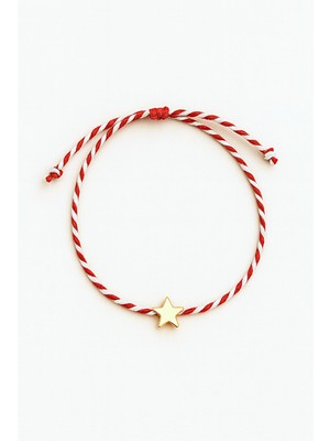 Chellomood Marteniçka Yıldız Bileklik – Kırmızı Beyaz Dilek Bilekliği
