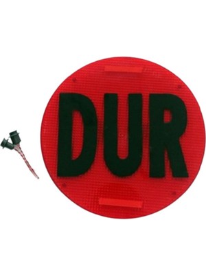 EFEAKS Dur Levhası Ledli - Dur Levhası Işıklı - Araba Dur Levhası Ledli - Servis Araçlarına Uygun Dur Levha