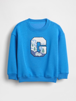 Gap Erkek Bebek Açık Mavi Vintagesoft Grafik Logo Sweatshirt