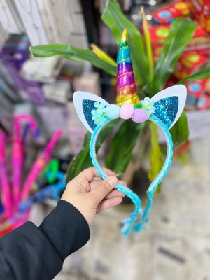 EyER Shoping Unicorn Figürlü Saçlı Taç